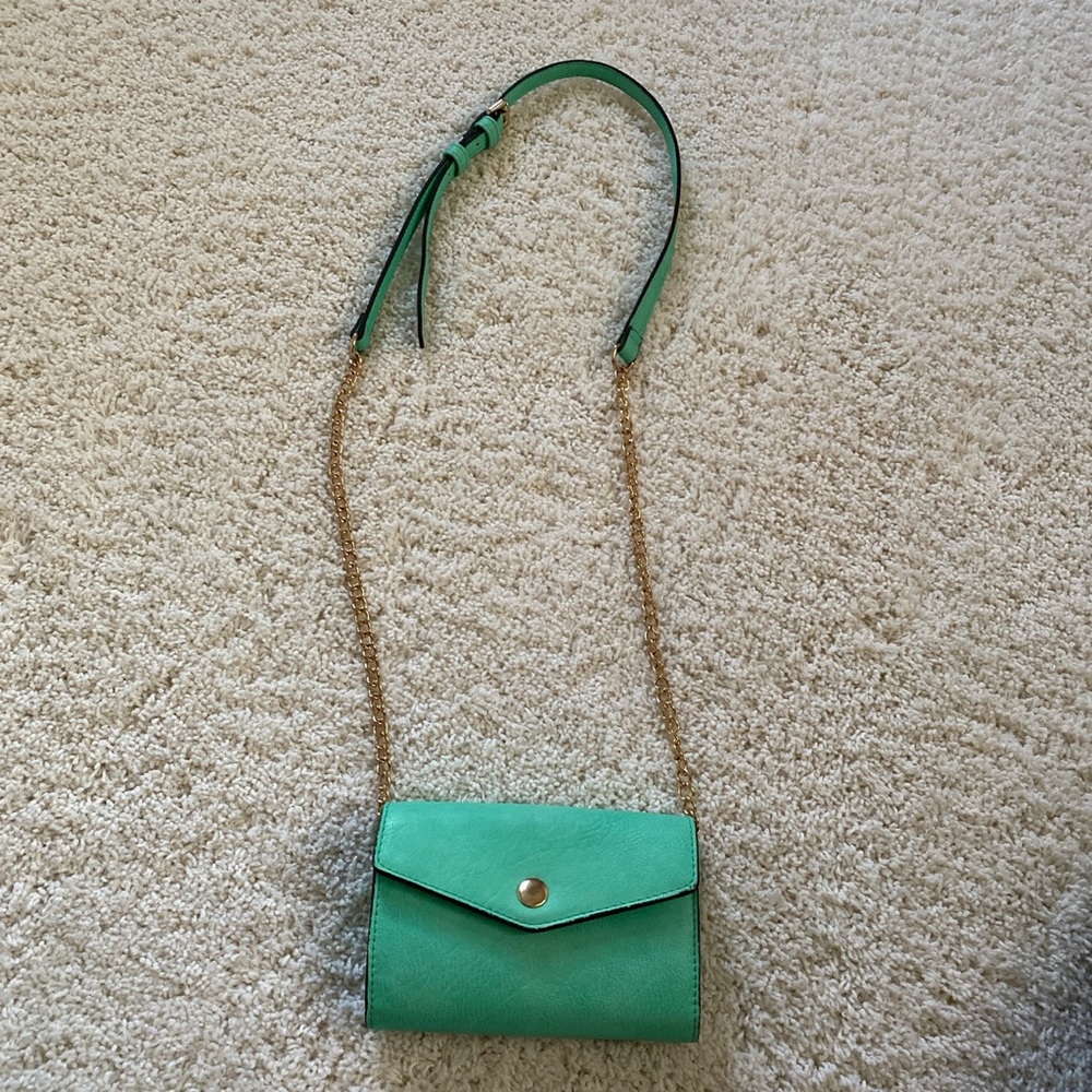 Turquoise crossbody bag